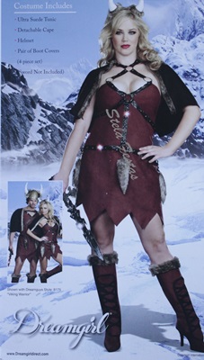 Fantasia Feminina Adulto Rainha Guerreira Viking Halloween Carnaval